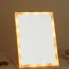Espelho de mesa LED para maquiagem espelho portátil dobrável estudante HD de mesa com preenchimento de luz espelho de vaidade flip atacado