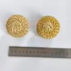 Personalizar Bola de Corrente de Palma 6cm Material Vegetal Natural Bola Tecida Brinquedo para Gato e Cachorro Bola Resistente a Arranhões Design Tecido Feito à Mão