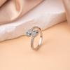 Anillo Europeo y Americano Transfronterizo de Diamante Completo para Mujer, Apertura de Circonita de Gama Alta de Nicho, Anillo Ajustable, No se Desvanece, Venta al por Mayor Versátil