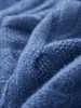 Suéter de Lana de Cuello Alto Medio para Hombre Otoño e Invierno Suéter Cálido Engrosado para Hombre Talla Grande Casual Tejido de Punto Jersey de Fondo Torcido