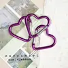 Llavero de Mochila Colorido con Forma de Corazón Hebilla de Aleación de Aluminio Forma de Corazón Accesorios Mosquetón Pequeño para Exteriores Colgante Joyería