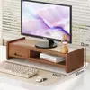 Soporte para monitor de computadora, estante para pantalla, base para monitor de computadora de escritorio, organizador de escritorio de oficina
