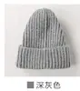 Gorro elegante para mujer, otoño e invierno, color sólido, combinable, tejido, grueso, ligero, de lana puntiaguda, cálido, tipo jersey para hombre.