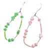 Yi Lian Nueva Cadena para Teléfono Móvil de Amor Perlado con Cuentas de Pequeñas Cuentas de Arroz Cordón para Teléfono Móvil Pulsera Resistente a Caídas Colgante para Carcasa de Teléfono Móvil