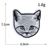 Parche de Tela Bordado para Computadora de Animales Mascotas Lindos de Dibujos Animados de Gato Parche de Bordado Parche Adhesivo Termofusible Parche para Ropa DIY Venta al por Mayor