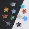 Contas de vidro perfuradas de 15 mm em forma de estrela do mar, colar artesanal, pulseira, acessórios de joias, fabricantes de pulseiras por atacado