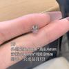 Brincos de Aço Titânio 316L com Diamantes Microcravejados, Brincos de Laço, Piercings de Cartilagem, Brincos Brilhantes Estilo Fofo