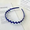 Tiara de Acetato Coreana com Ondas Serrilhadas para Lavar o Rosto, Acessório de Cabelo Alto para Primavera e Verão, Headwear Versátil Morandi para Mulheres no Verão