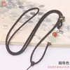 Cuerda para Colgante de Brújula Dorada DIY Trenzada Calabaza de Cinabrio Colgante de Jade Cuerda para Collar Venta al por Mayor Estilo Chino Cara Sonriente Ruyi Cuerda para Colgar