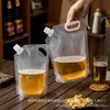 Bolsa de Nylon, Bolsa para Cerveja para Levar, Bolsa de Embalagem Transparente de Grande Capacidade, Bolsa de Embalagem Selada, Bolsa de Água para Exterior, Selo de Grau Alimentício