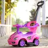 Carrito Twister Sneak Car para Niños con Música de 1 a 3 Años Patinete de Cuatro Ruedas para Bebé con Manillar para Empujar con Barandilla