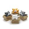 Fofos e Vívidos para Gatos, Ornamentos Suculentos Micro Bonsai, Ornamentos de Jardim, Ornamentos de Jardim em Vaso Micro-Paisagem