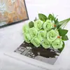 Decoração de Casamento Rosa de Veludo Exquisita 7cm Flor Simulada Adereços de Fotografia Criativo DIY Casa Enfeites de Rosa