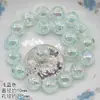 Joias diy cristal gelo rachado contas soltas pulseira furo reto acessórios com contas anel de cabelo corda de cabelo através do furo contas material