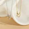 Collar de Corazón Combinable de Alto Nivel Lujo Ligero Diseño de Nicho Cadena para Clavícula Mujer 2024 Nuevas Explosiones Regalo para Novia