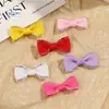 Gravata Borboleta de Fita com Borda Prateada Acessório DIY Cor Sólida Acessório de Decoração de Presente Estilo Luxo Leve Estampagem Dourada