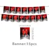 Amazon Red Stranger Things Tema Festa de Aniversário Decoração Suprimentos Pratos de Papel