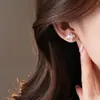 Pendientes de Flor de Fuego Artificiales de Plata Vintage Estilo Francés, Diseño de Nicho, Aretes de Moda, Lujo Ligero, Pendientes de Gama Alta para Mujer