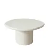 Mesa de centro pequeña con un toque de lujo ligero y alta gama, hecha de piedra natural, mesa de centro redonda de un solo pilar, hecha a medida para cafeterías y restaurantes