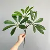 Ramas Artificiales Falsas DIY Hojas de Algarrobo Hechas a Mano Hojas Microplateadas Hojas de los Diez Grandes Créditos Ramas de Paisaje Árboles Decorativos para el Enverdecimiento del Jardín