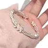 "Flores Abundantes" Estilo Chino Nuevo Palacio Retro Imitación Color Esmalte Artesanía Resistente Pulsera Diseño de Nicho Pulsera de Lujo Ligero