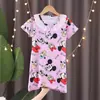 Pijama de Verano para Niñas Mayores, Camisón de Encaje de Manga Corta, Kuromi de Dibujos Animados, Ropa de Casa del Grupo de Chicas de Demon Slayer