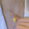 Collar Creativo de Imitación de Pulpa de Durian, Diseño Sencillo de Cadena para Clavícula, Único y de Nicho, Accesorio Versátil de Verano para Niñas