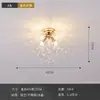 Suministro Exclusivo Transfronterizo de Luces para Dormitorio: Lámpara de Techo Creativa Romántica de Diente de León para Sala de Estar, Cristal Simple para Dormitorio Principal, Luciérnaga Fuegos Artificiales