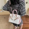 Bolso de Mano Platino de Gran Capacidad, Elegante y a la Moda para Mujer, Nuevo Estilo Verano 2025, Bolso Cruzado Elegante con Textura de Grano