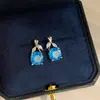 Elegante e deslumbrante colar com pingente de flor de zircônia corrente de clavícula vintage colar da moda para o trabalho nicho para mulheres