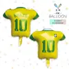 Mecrla Novo Balão da Copa do Mundo 2026 Decoração em Formato de Troféu Balão de Camisa Copa Europeia