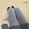 Medias de Rejilla Rombos Grises Primavera y Otoño Delgadas Algodón Puro Ligera Presión Adelgazantes Gris Verano Ropa Exterior Leggings Medias