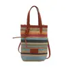 Bolsa feminina estilo coreano listrada, nova chegada, primavera e verão 2025, bolsa de ombro trançada, transversal, bolsa para celular