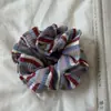 Diademas de Punto Rayadas Color Dopamina Versátiles Estilo Universitario para Chicas Scrunchies Accesorios para Cola de Caballo