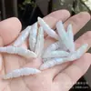 Acessórios de raiz de lótus de jade de mercadoria A natural peças de seção de raiz de lótus de jade pulseira DIY feita à mão colar com acessórios de contas atacado