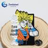 Insígnias Metálicas de Animação Desenho Animado Zinco Liga Pintura Personalizada Insígnias Saiyajin Insígnias Personalizadas Feitas Sob Encomenda