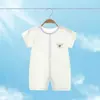 Macacão para Recém-Nascido, Pijama de Algodão Puro Fino de Verão para Meninos e Meninas, Conjunto para Ar Condicionado, Roupa para Engatinhar em Casa