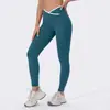 Pantalones de yoga fitness de cintura alta, que realzan los glúteos, ajustados, cepillados, pantalones largos atléticos para mujer, largo 9/10, cintura en V, forma de durazno, pantalones con sensación de segunda piel