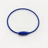 Venta Directa del Fabricante Cable de Acero Galvanizado Lacado Llavero de Color Caramelo Etiqueta Lanyard para Llaves de Bolso Llavero de Metal