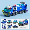 Bloques de Construcción Pequeños Bomberos Policía Tanque Militar Bloques de Construcción Ensamblaje y Montaje Juguetes Educativos para Niños