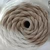 Cuerda de asbesto resistente a altas temperaturas, ignífuga, sin polvo, fibra de silicato de aluminio, cuerda trenzada redonda de asbesto, sellado de aislamiento, máquina hiladora, cuerda de asbesto