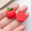 Accesorios para Joyería DIY Fruta de Resina Realista Manzana 3D Pulsera Collar Colgante Pendientes Colgante para Auricular Charm