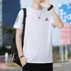 Camiseta de Manga Curta de Seda de Gelo Scarecrow para Homens 2025 Verão Novo Estilo Esportiva Casual Respirável Tamanho Grande Tendência de Roupas de Secagem Rápida para Homens
