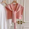 Chal de Alta Gama con Chaleco de Punto Pequeño, Color Sólido, Nuevo Estilo Primavera y Otoño, Protector de Cuello Versátil para Vestir en Capas, Chal Pequeño, Cuello Falso