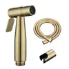 Set de Pistola Rociadora para Bidé de Inodoro de Acero Inoxidable 304 Cabezal de Ducha Válvula Angular Descargador Potenciador Acabado Cepillado