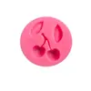 Série de frutas cereja laranja abacaxi morango forma flip bolo fudge cupcake decoração molde de silicone