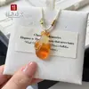 Pingente Colorido de Ágata Tipo Gelo Natural Ano da Colheita Charme Calcedônia Mordida de Doce Buda Sorridente Colar de Jade Pingente de Clavícula