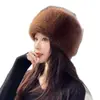 Nuevo Estilo Coreano Otoño e Invierno Piel de Zorro Invierno Engrosado Imitación de Cuero Mongol Sombrero Cálido Protección para Orejas Princesa Hada