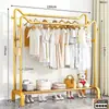 Novo Varal de Chão com Orelhas de Gato Cabide para Quarto de Aluguel Vertical Multifuncional Cabide de Roupas Artefato para Secar Roupa e Colcha na Varanda