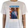 Un gran número de camisetas de poliéster de cuello redondo al por mayor para las elecciones presidenciales libias, camisetas publicitarias personalizadas con LOGO estampado por sublimación